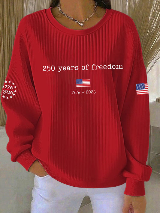 Women's  250th Anniversary Printed Casual Sweatshirt