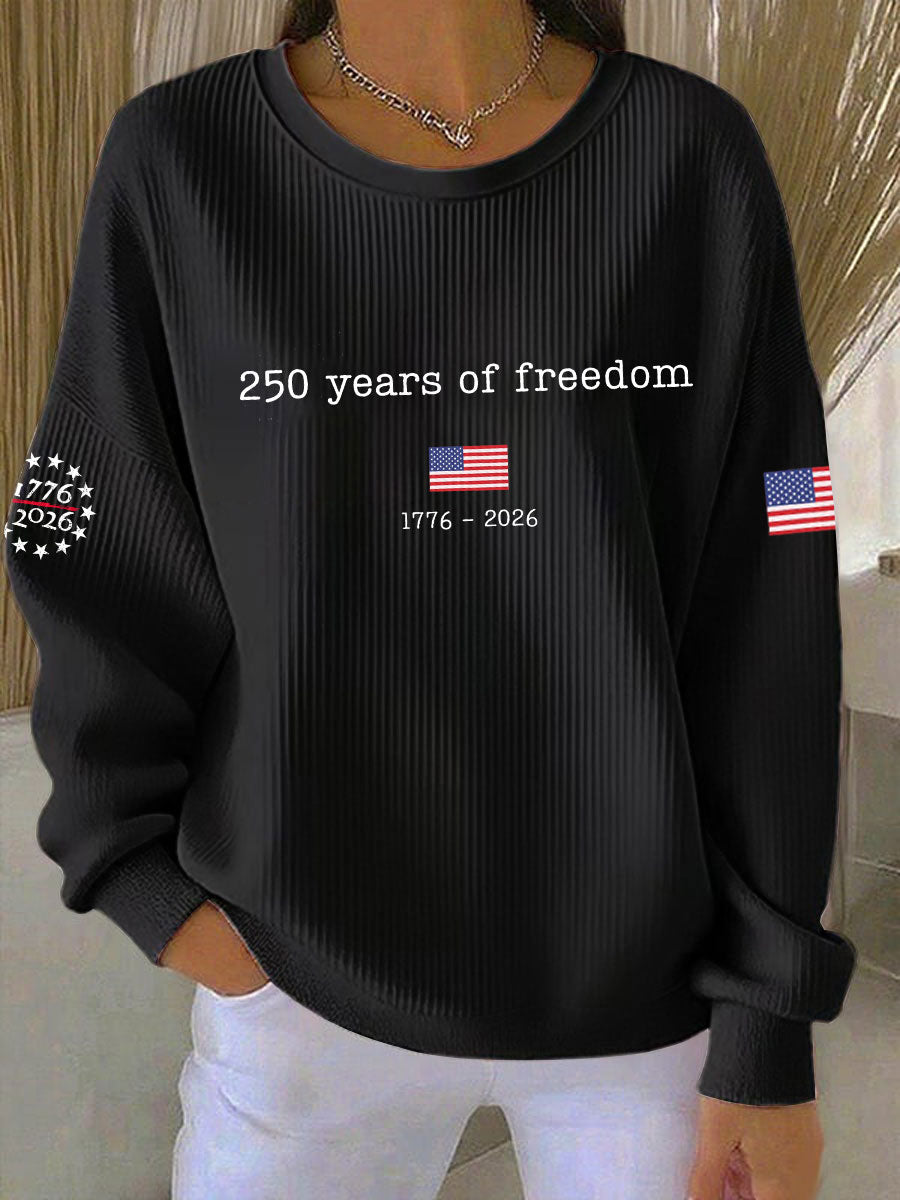 Women's  250th Anniversary Printed Casual Sweatshirt