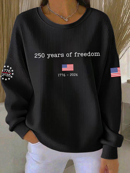 Women's  250th Anniversary Printed Casual Sweatshirt