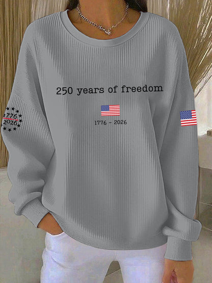 Women's  250th Anniversary Printed Casual Sweatshirt