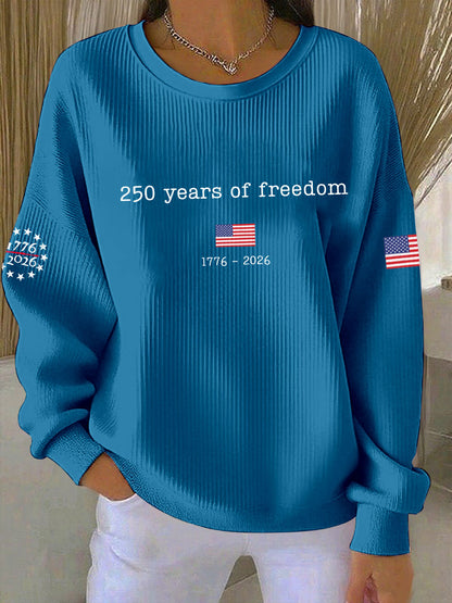 Women's  250th Anniversary Printed Casual Sweatshirt