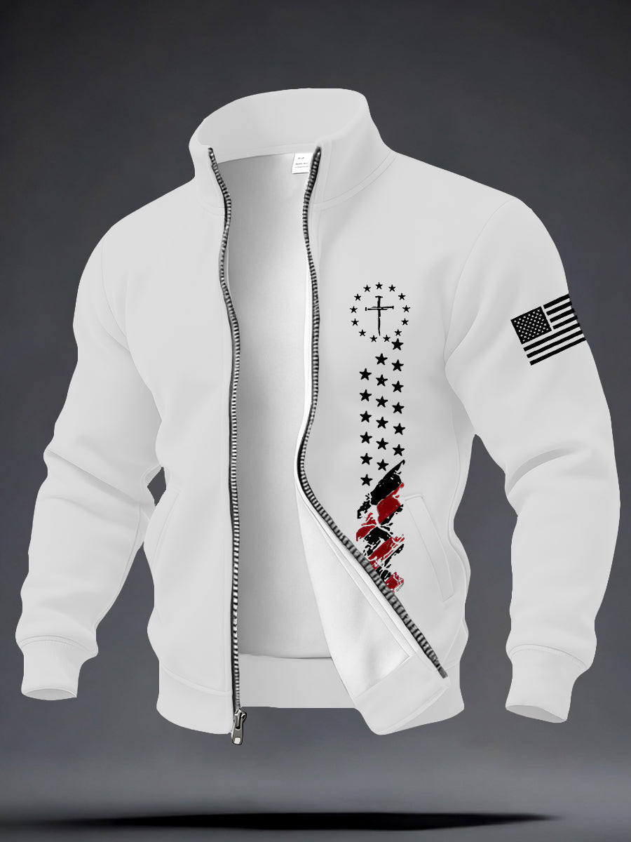 Men's Jesus The Way The Truth The Life Cross Long Sleeve Top