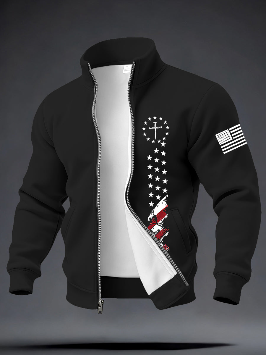 Men's Jesus The Way The Truth The Life Cross Long Sleeve Top