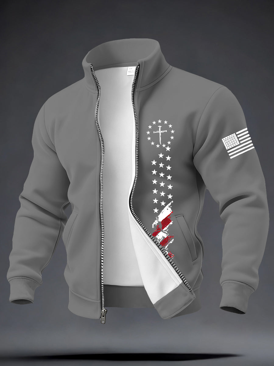 Men's Jesus The Way The Truth The Life Cross Long Sleeve Top