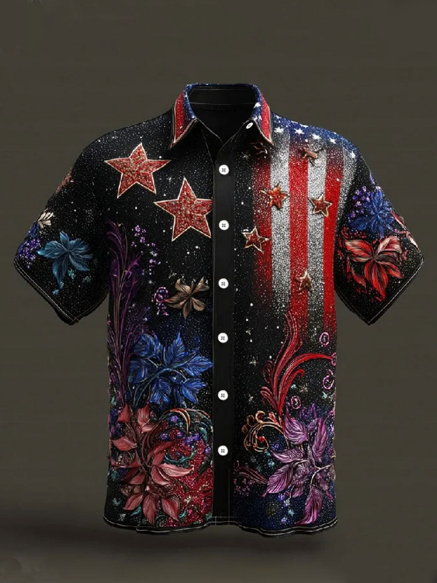 Men's  250th Anniversary Print Casual Shirt