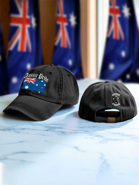 Unisex AU Australia Day Printed Waffle Hat