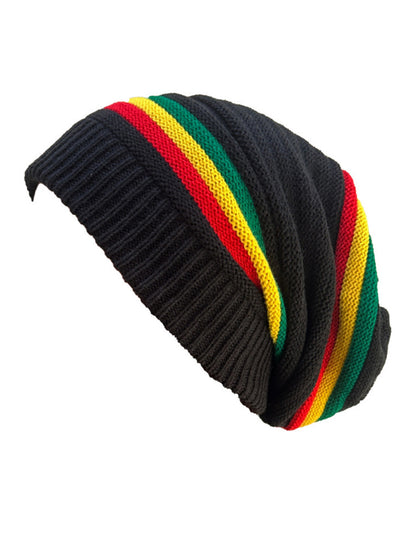 Unisex Jamaican Reggae Long Knit Beanie