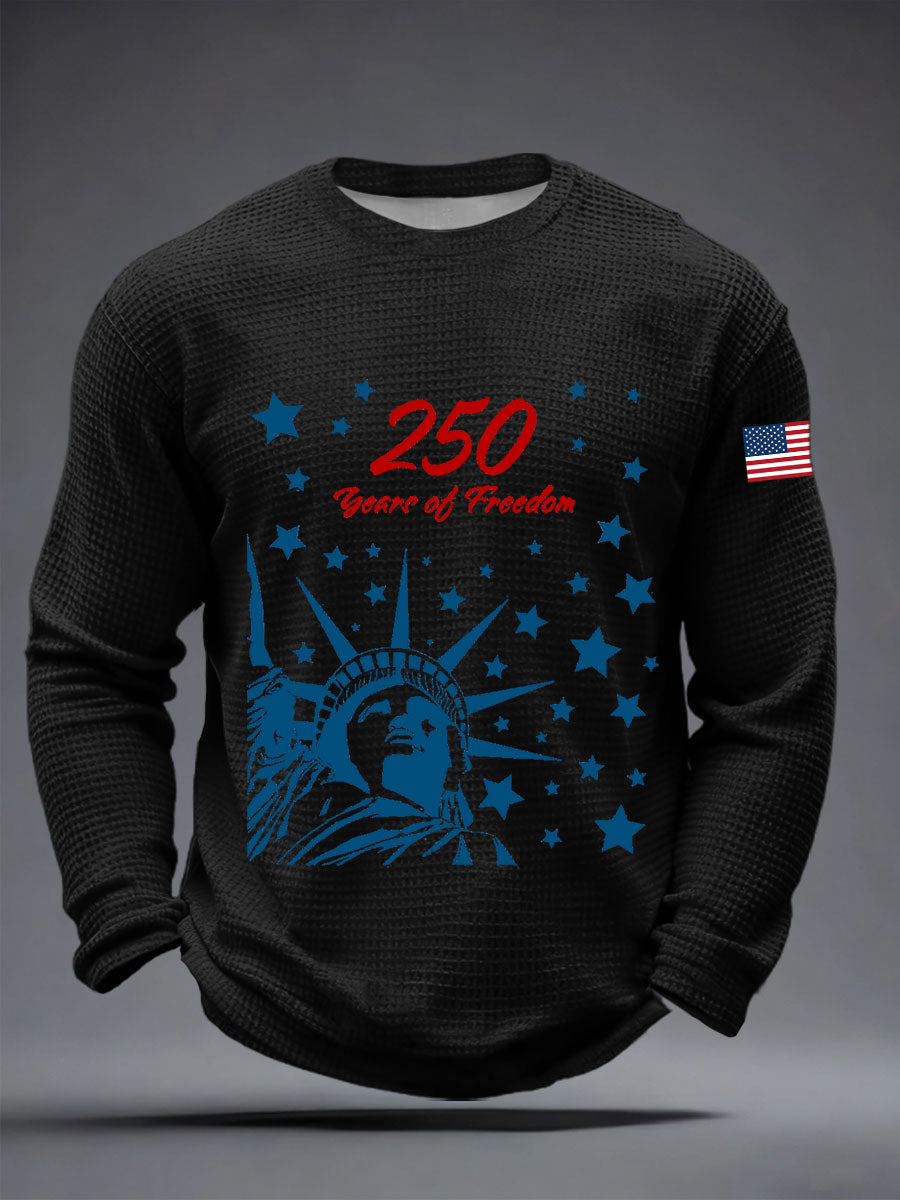Men's  250th Waffle Long Sleeve T-Shirt