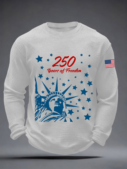 Men's  250th Waffle Long Sleeve T-Shirt