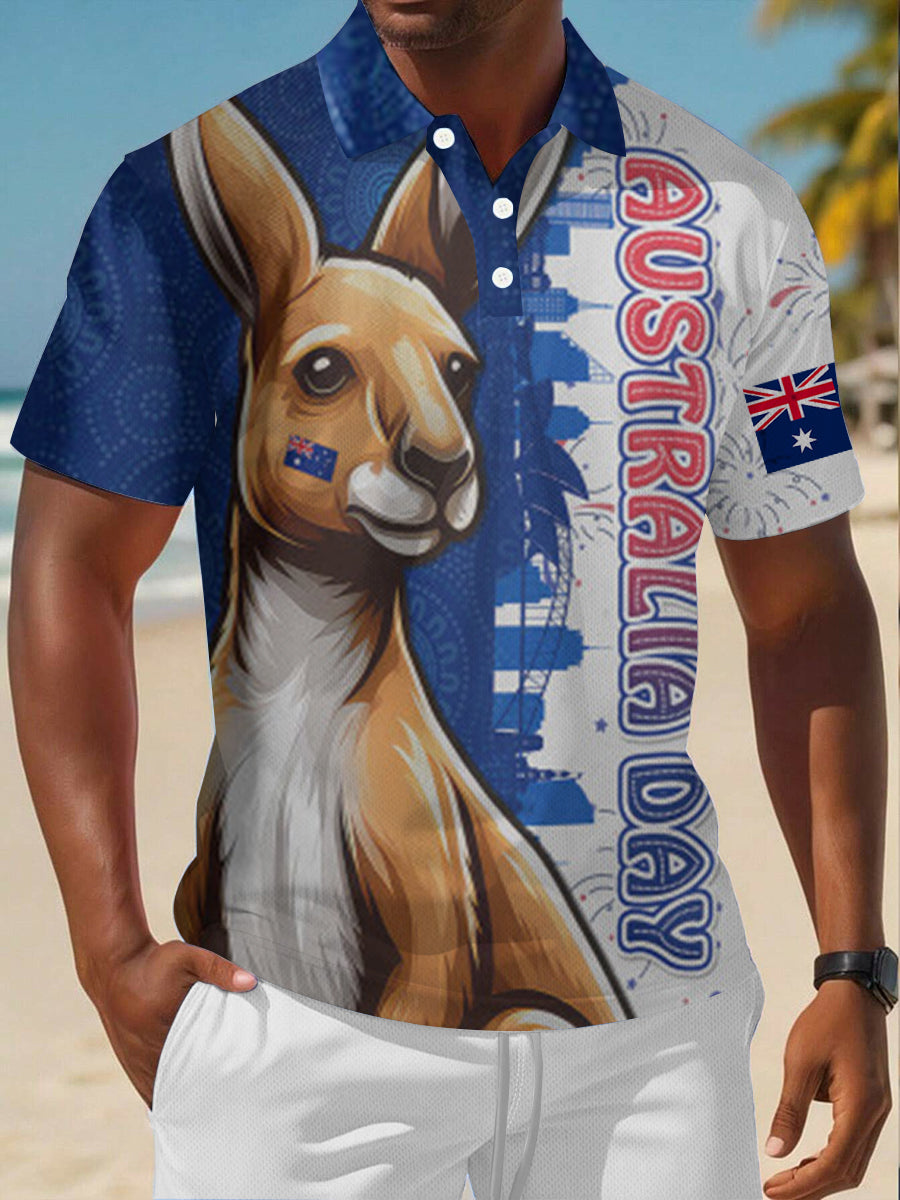 Men's Happy Australia Day polo shirt