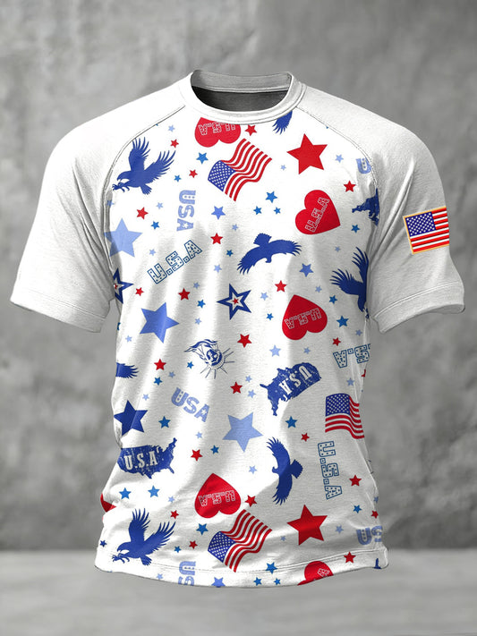 Men's Retro  250th Anniversary Printed T-shirt