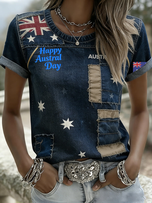 Women's Vintage Australian Holiday Casual Comfortable T-shirt