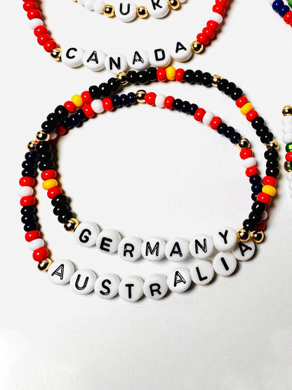 Colorful Letter Elastic Bracelet