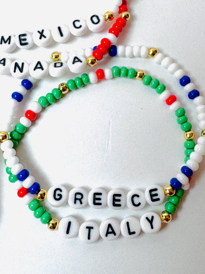 Colorful Letter Elastic Bracelet