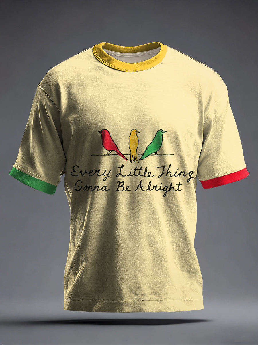 Men's Reggae Music Inspired Print T-Shirt