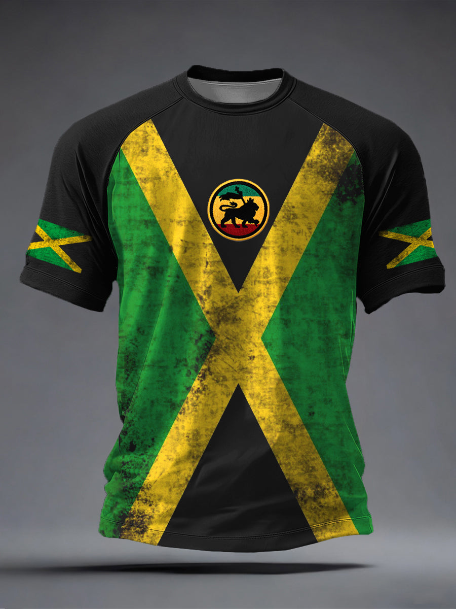 Men's Reggae Music Inspired Print T-Shirt