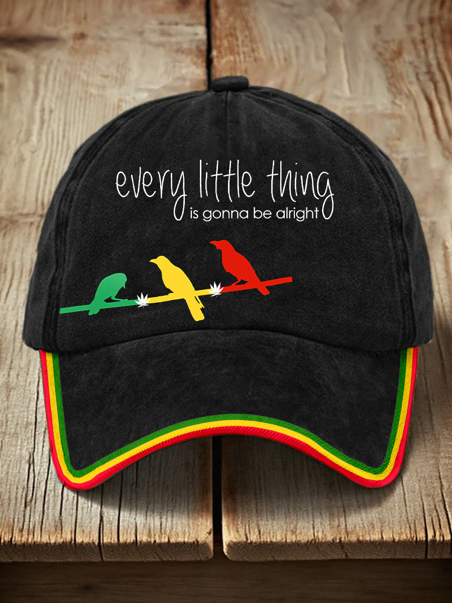 Unisex Every Little Thing Is Gonna Be Alright Print Hat