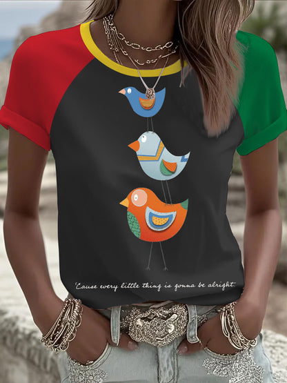 Women's 'Every little thing is gonna be alright' T-shirt