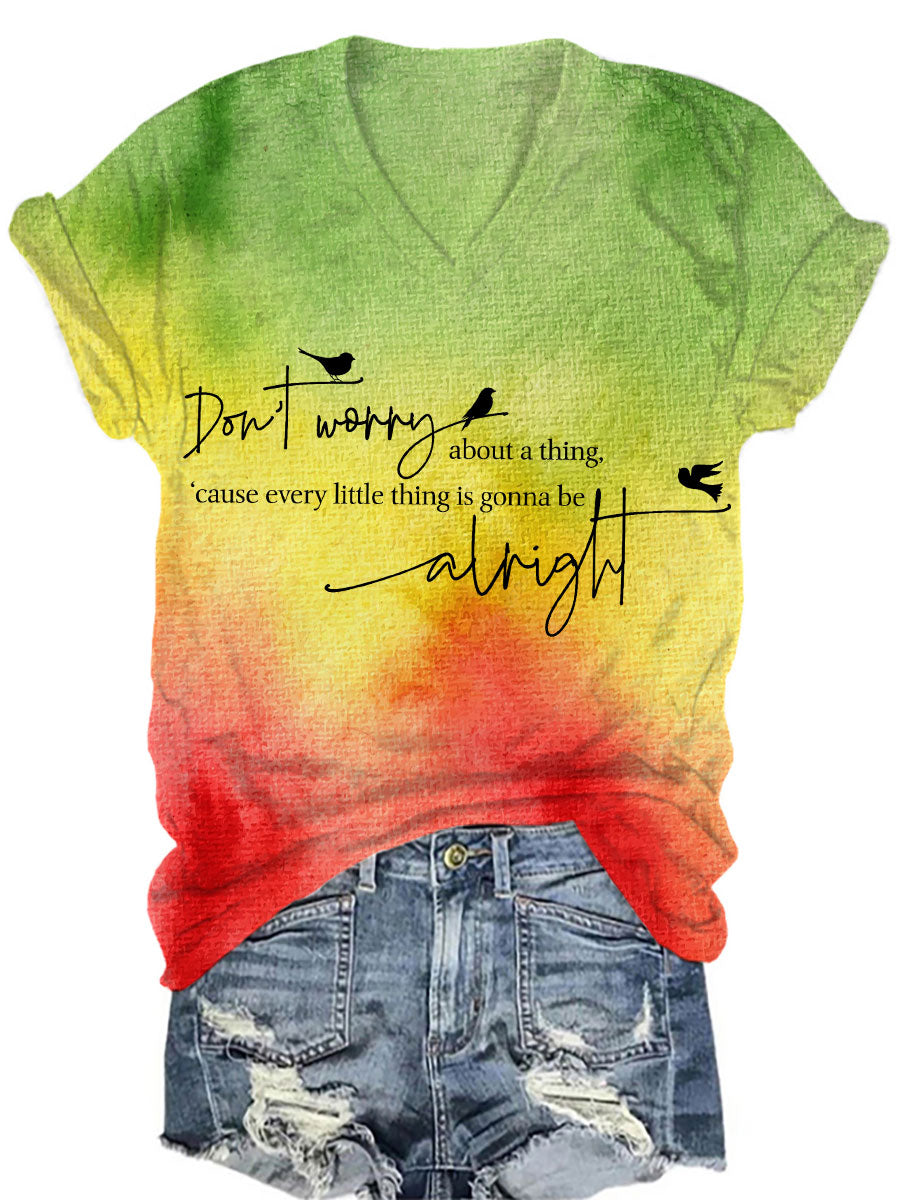 Women's 'Every Little Thing Is Gonna Be Alright' T-Shirt