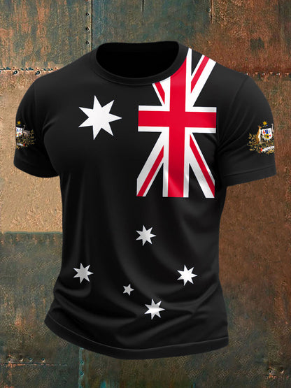 Men's Australia Patriotic Printed T-shirt