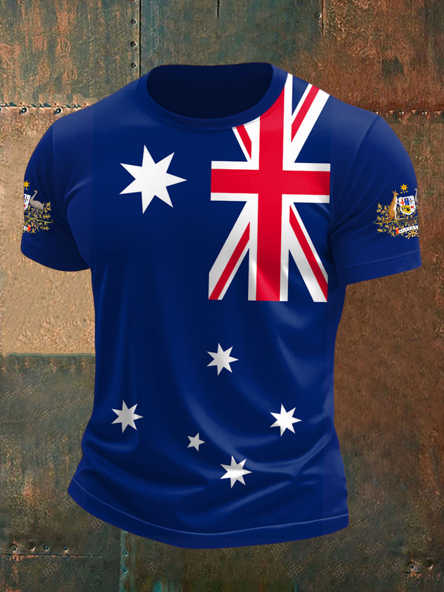 Men's Australia Patriotic Printed T-shirt