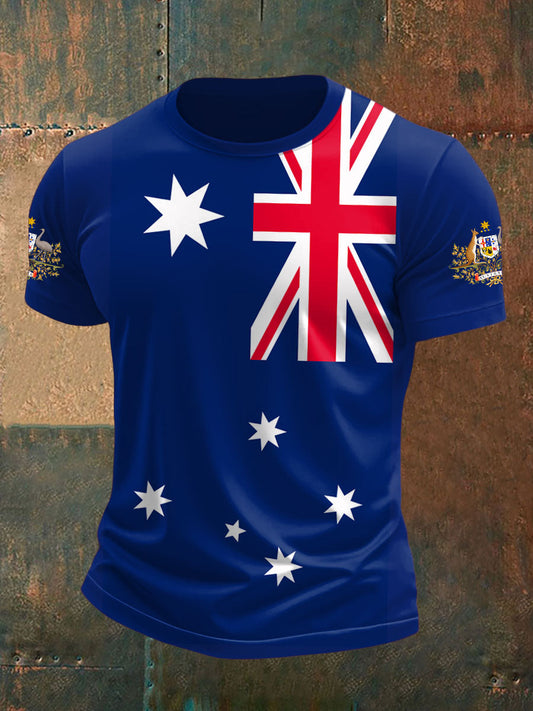 Men's Australia Patriotic Printed T-shirt