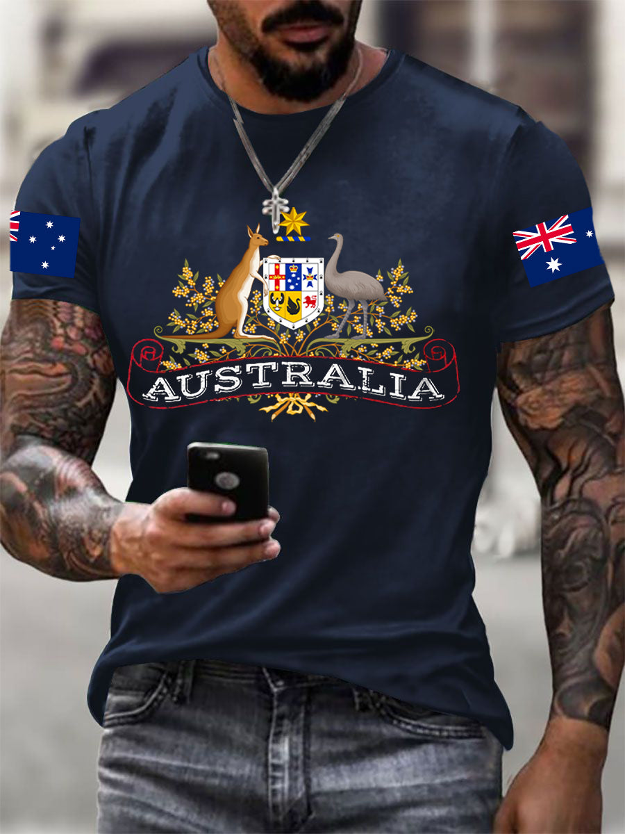Men's Australian Flag Short Sleeve T-Shirt