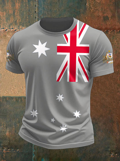 Men's Australia Patriotic Printed T-shirt