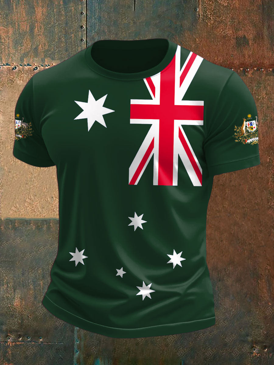 Men's Australia Patriotic Printed T-shirt