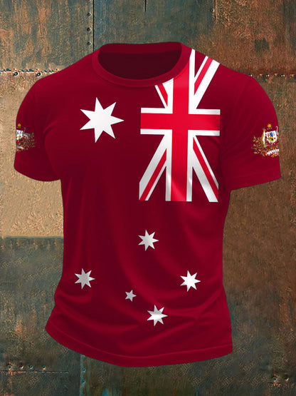 Men's Australia Patriotic Printed T-shirt