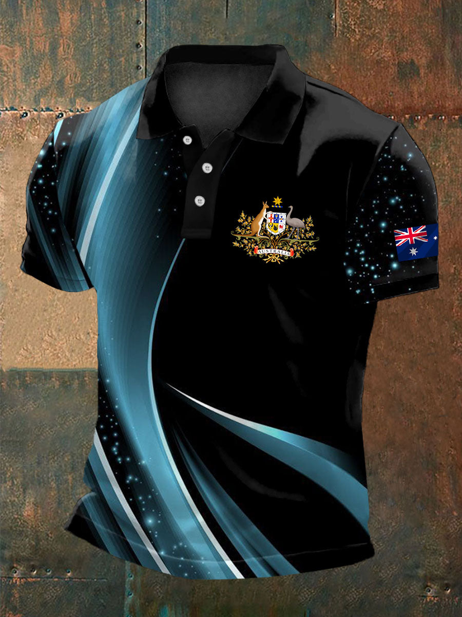 Men's Australian Business Style short sleeve shirt