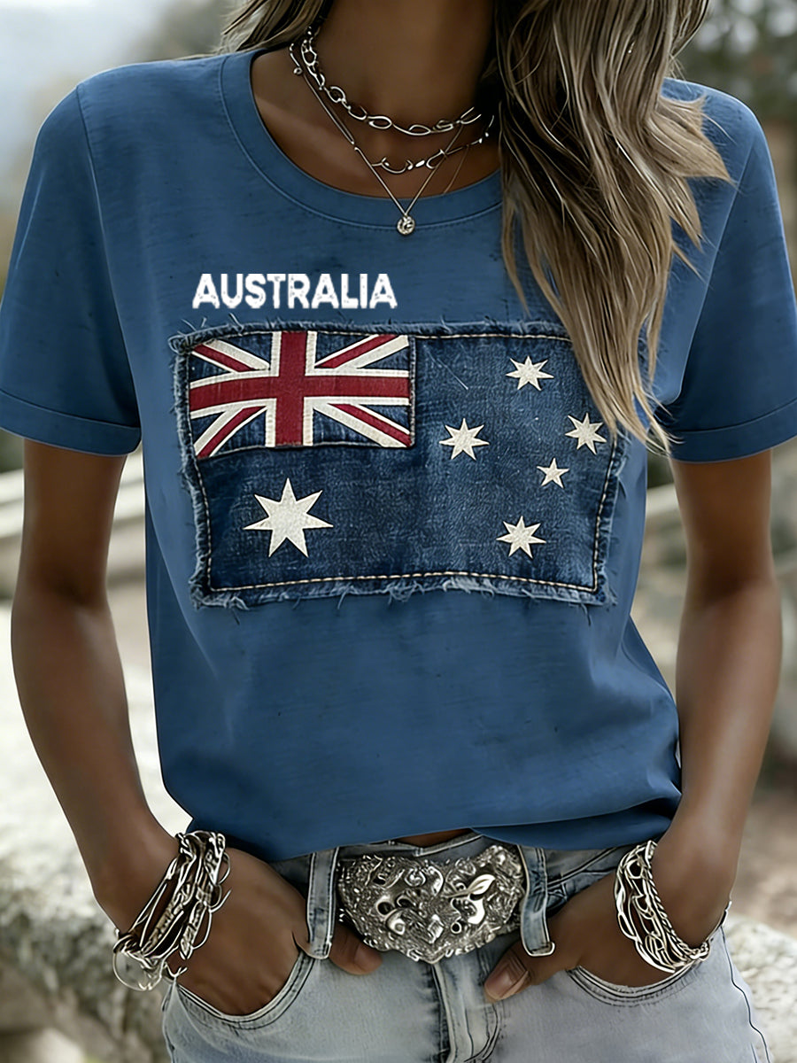 Women's Vintage Australian Holiday Casual Comfortable T-shirt