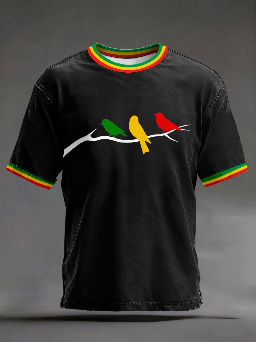Men's Three Little Birds Reggae Music T-Shirts