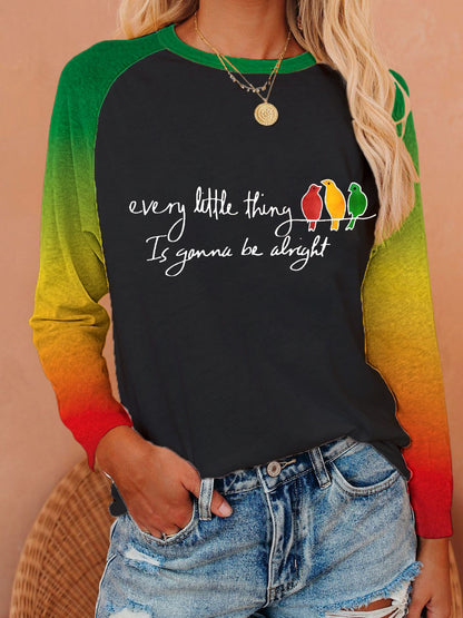 Women's reggae long-sleeve T-shirt