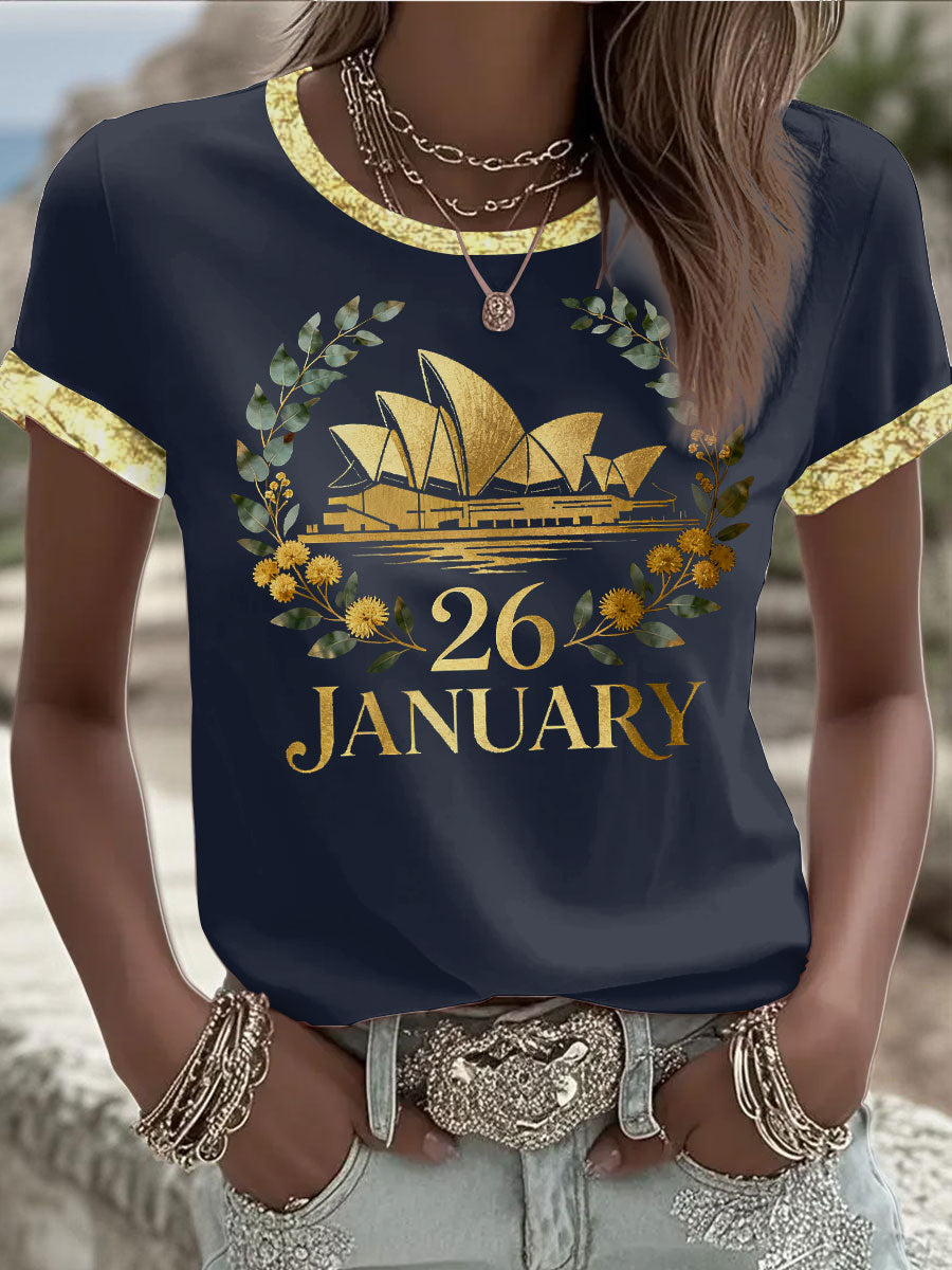 Women's Australia Day short-sleeved T-shirt