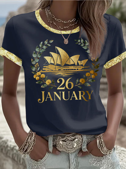 Women's Australia Day short-sleeved T-shirt