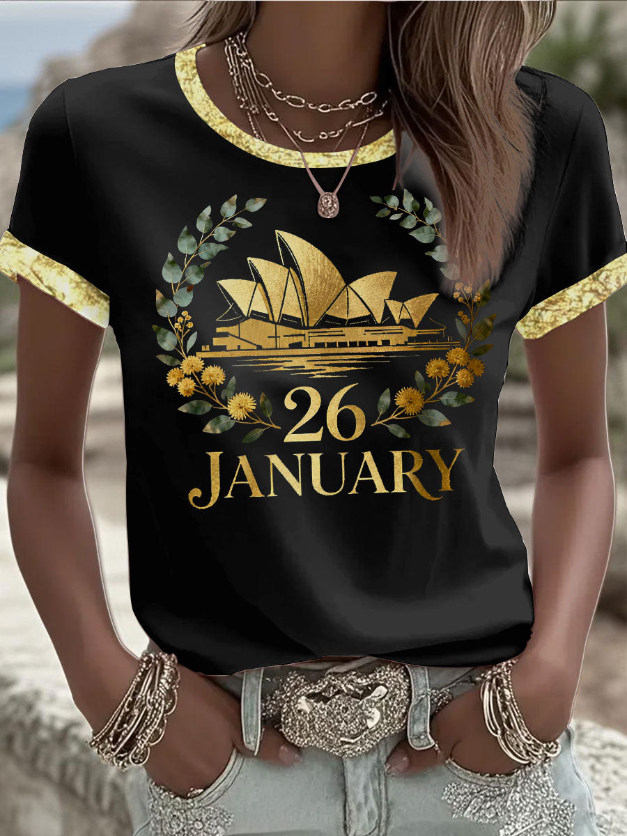 Women's Australia Day short-sleeved T-shirt