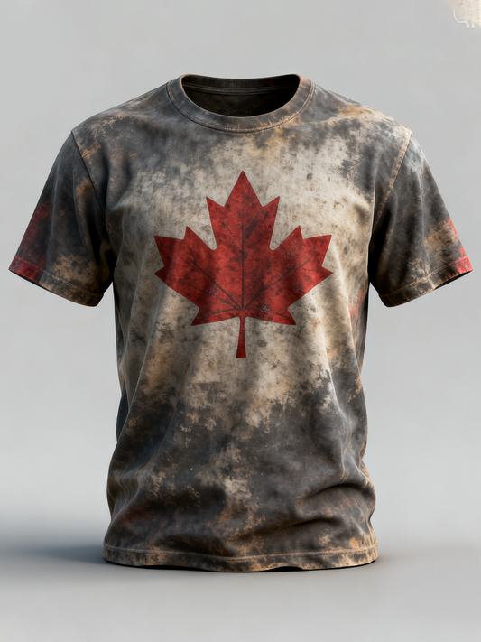 Men's Canada Print Casual T-shirt