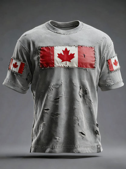 Men's Canada Print Casual T-shirt