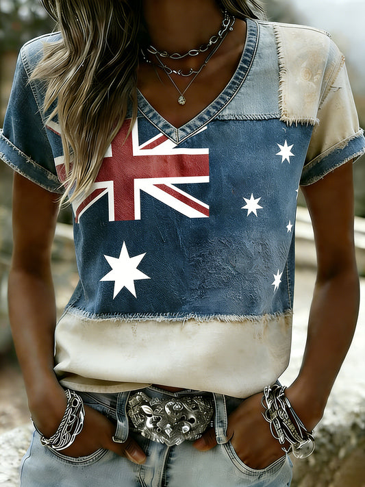 Women's Vintage Australian Holiday Casual Comfortable T-shirt