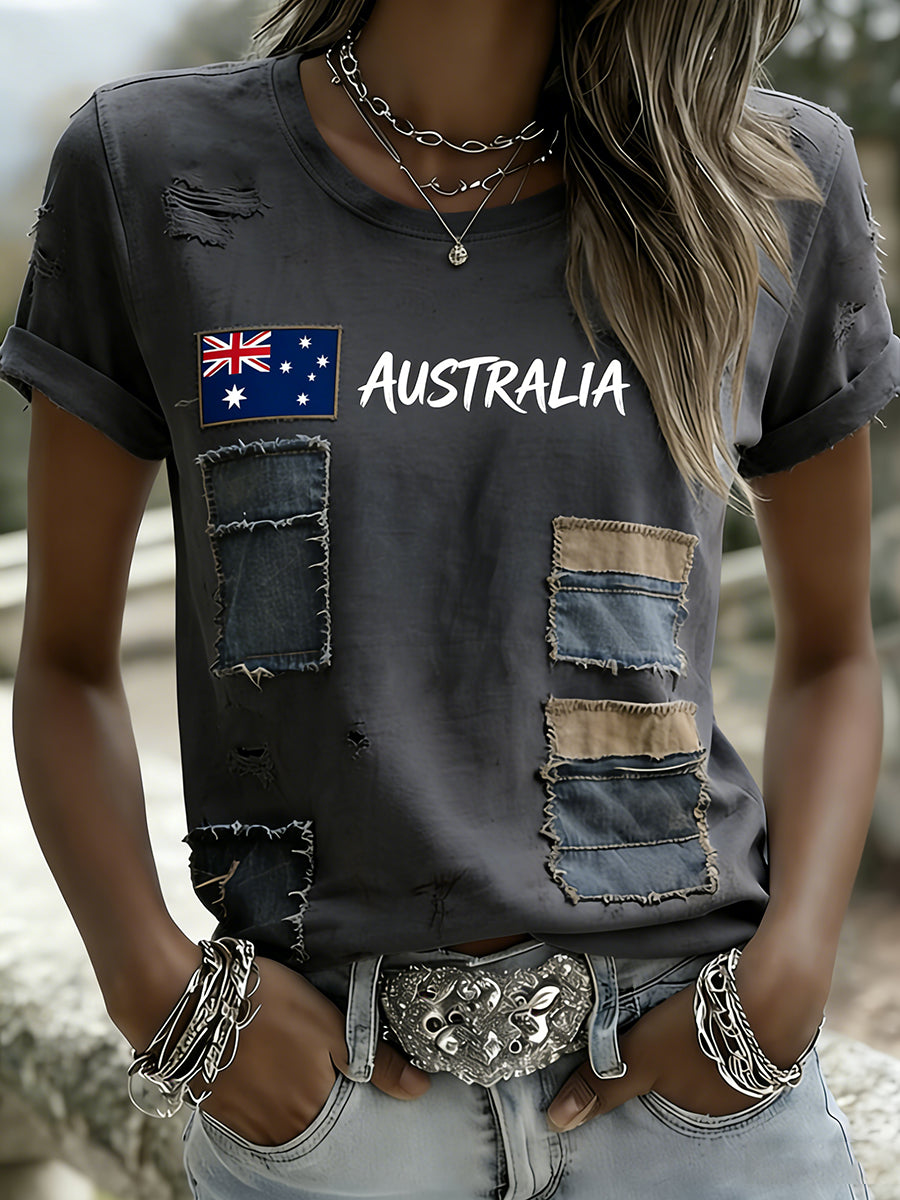 Women's Vintage Australian Holiday Casual Comfortable T-shirt