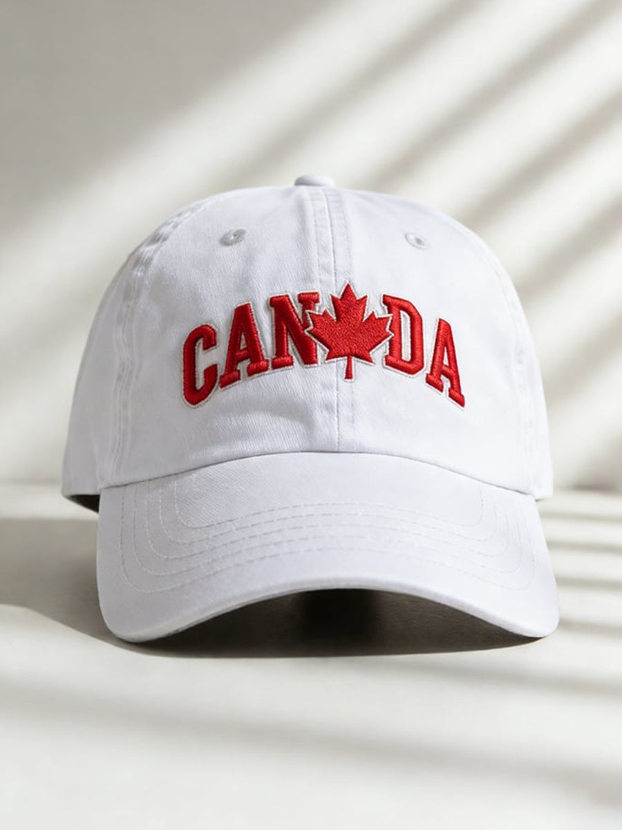Unisex casual Canadian washed cotton cap