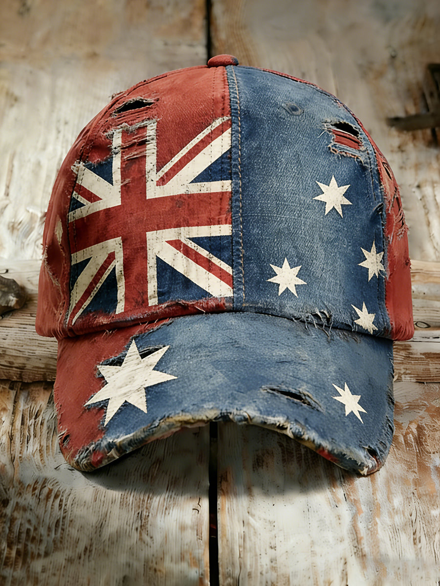 Unisex Vintage Australian Vacation Pattern Printed Hat