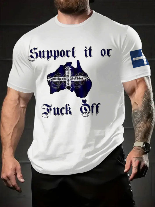 Men's AU Flag Proud Printed T-shirt