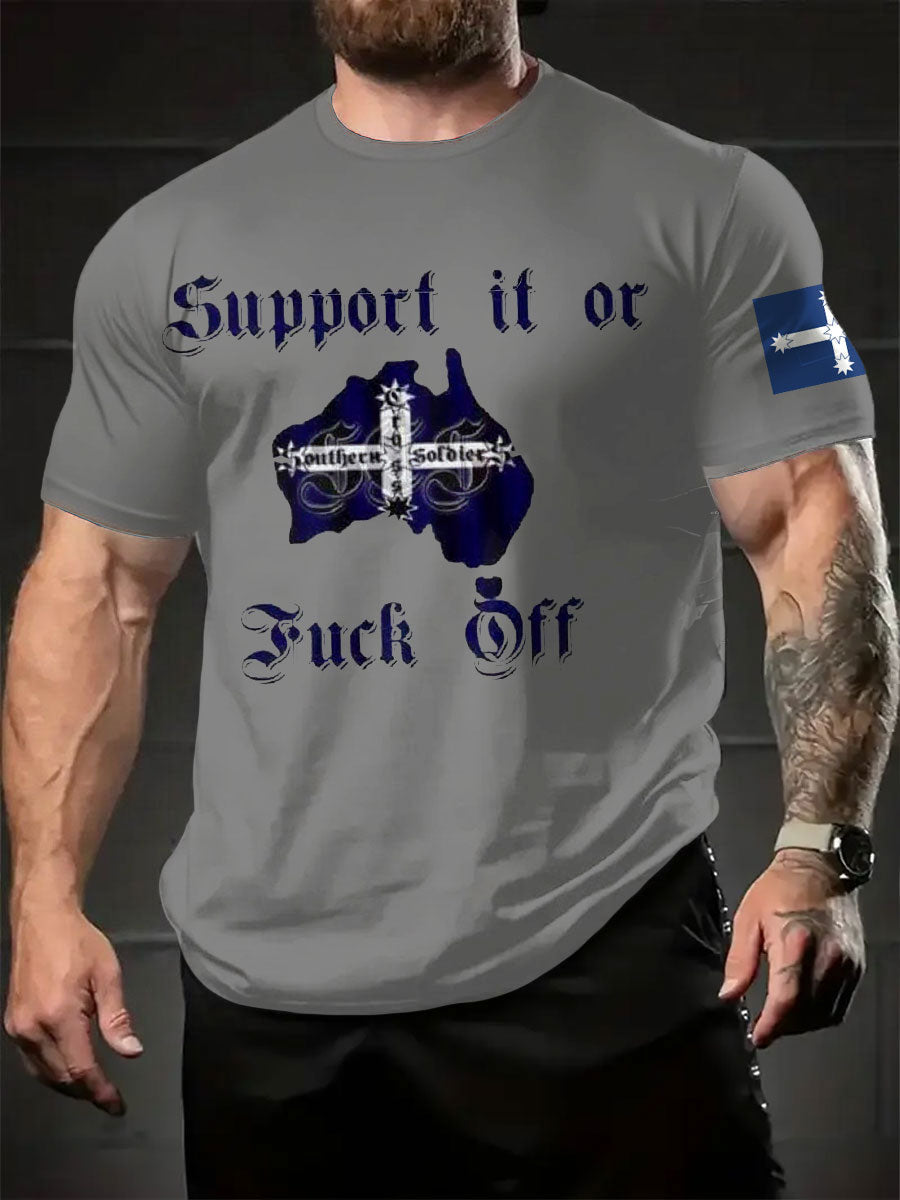 Men's AU Flag Proud Printed T-shirt