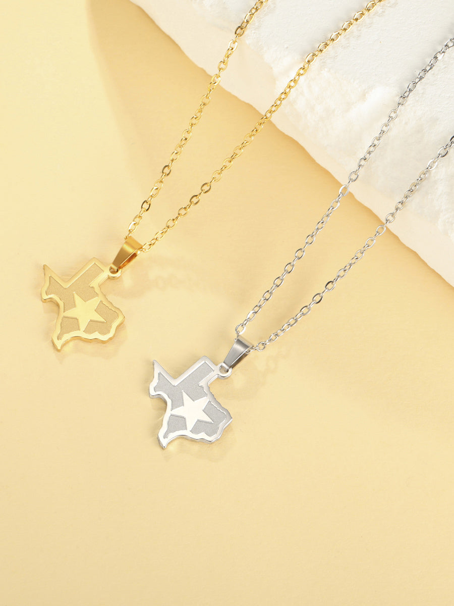 Texas pendant (gold and silver two)