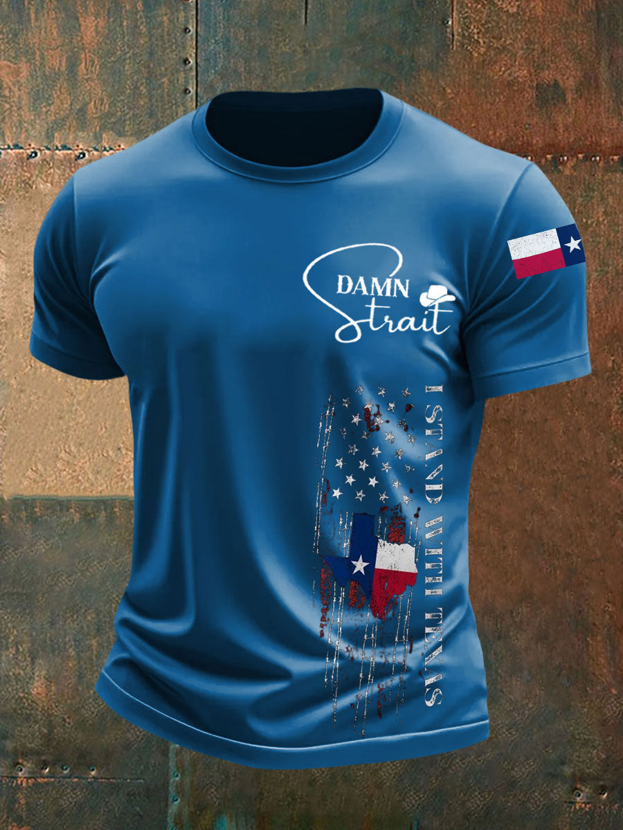 Men's Country Music Support Texas short sleeves t-shirt