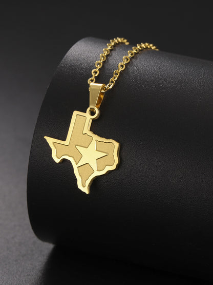 Texas pendant (gold and silver two)