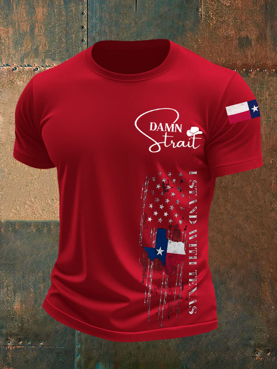 Men's Country Music Support Texas short sleeves t-shirt