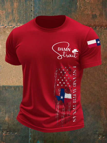 Men's Country Music Support Texas short sleeves t-shirt